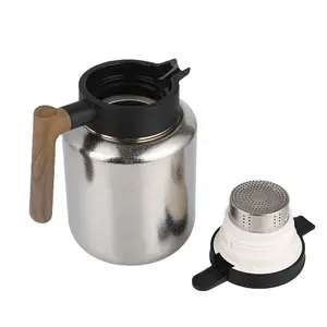 免费样品CE钛热咖啡水瓶大容量真空绝缘恒温器51盎司/12小时保温咖啡
