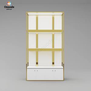 Luxury Wig Display Cabinet with LED Lighting | High-End Metal & Glass Showcase for Hair Wigs in Boutique Retail Stores & Salons - Product Image 5