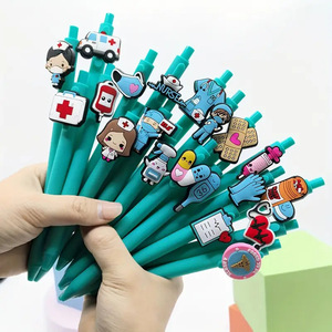 Creative Medical Cartoon Soft Rubber Nurse <b>Pen</b> 14.5cm <b>Ballpoint</b> <b>Pen</b> For Student Office Stationery - Product Image 2