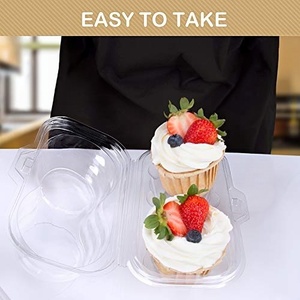 Fabricant de boîtes à cupcakes, supports pour 1, 2, 4, 6, 12 cupcakes, contenants en plastique transparent, boîtes à gâteaux en blister, emballages pour desserts, muffins - Product Image 4
