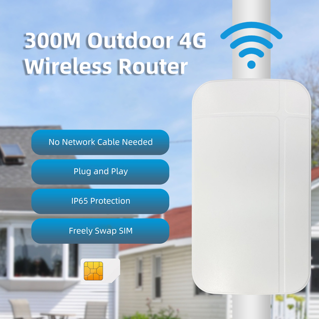 Easyboost LTE300H Outdoor Waterproof 4G Industrial Router Wireless AP Remote Networking Access Home Dormitory Plug-in Internet