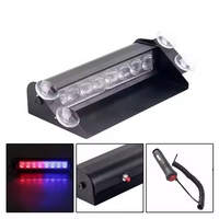 Luces estroboscópicas LED para coche rojo/azul Amarillo/blanco lámparas de señal Flash Dash emergencia intermitente parabrisas luz de advertencia 12V