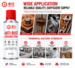 QUAN HONG Lubricante Industrial Multiusos Antioxidante en <span class=keywords><strong>Aerosol</strong></span>, Aceite Penetrante Eliminador de Óxido para Metal y Ferretería 100ml - Product Image 3