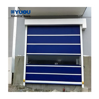 Tirai PVC cepat Sensor Radar otomatis Shutter Roller tahan air pintu kecepatan tinggi untuk garasi atau gudang