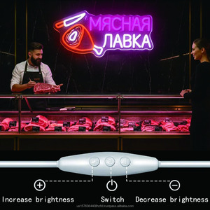 ไฟนีออน LED รูปขาไก่รัสเซีย ป้ายอะคริลิค ร้านบาร์บีคิว ป้ายโฆษณาตกแต่งภายใน ไฟบอกสถานะ 5V 12V - Product Image 2
