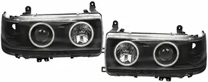 Offroad Headlamp With Angel Eyes Led Headlight For Land Cruiser LC80 FJ80 1990 - 1997