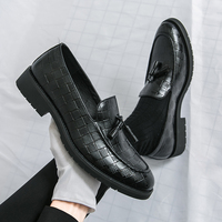 2026 Neues Design Komfortable Modische Slipper Hochwertige Slip-on PU-Leder Oxfords Anzugschuhe für Herren für Partys