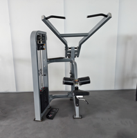 Peralatan Kebugaran Dalam Ruangan Profesional Komersial dengan Beban Pin, Mesin Lat Pull Down untuk Latihan Dada dan Punggung