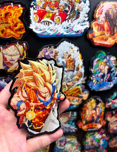 En gros <span class=keywords><strong>Dragon</strong></span> Z Balls Carrom Board Aimant de réfrigérateur Boîte mystère Art de croquis dessiné à la main Autocollant acrylique <span class=keywords><strong>3D</strong></span> découpé Goku Vegeta - Product Image 3