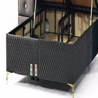 Cama con Almacenamiento Elevable de Alta Calidad Muebles Modernos Tapizados Tamaños Doble, King, Queen e Individual