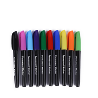 12 couleurs marqueur étanche permanent à pointe fine stylo marqueur à encre indélébile