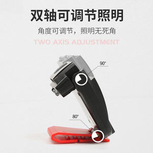 Lampe frontale à induction rechargeable à LED pour chapeau de pêche, clip, autonomie de 36 heures, lumière blanche, chaude et rouge - Product Image 5