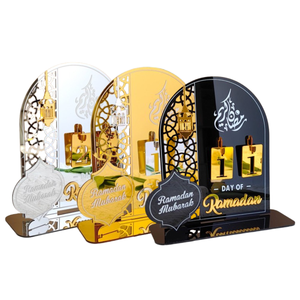 651079 Decorazione da Tavolo Eid Mubarak Ramadan Islamica Stampata su Acrilico Bifacciale in 4 Colori 20x20cm per <span class=keywords><strong>Feste</strong></span> - Product Image 1