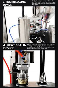 Máquina de llenado y sellado de cápsulas de café de taza K rotativa automática de precio barato, proveedores de máquinas <span class=keywords><strong>para</strong></span> hacer tazas de café en polvo K - Product Image 3