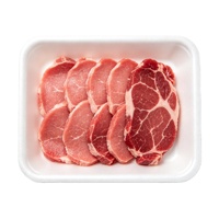 Barquette en mousse PS jetable de qualité alimentaire pour la viande, la volaille, l'emballage en supermarché, taille personnalisée