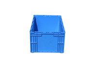 Caisse de manutention empilable en plastique robuste HP5D, conteneur à parois droites, caisses d'expédition écologiques, personnalisation couleur et logo