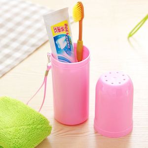Portable Customized Traveling Plastic <b>Toothbrush</b> <b>Case</b> Storage Box Wash Cup - Product Image 1