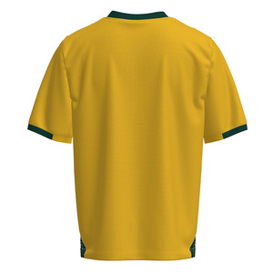 เสื้อเจอร์ซีย์ HEALY ลายพิมพ์ดิจิทัลสไตล์อเมริกันวินเทจ ระบายอากาศได้ดี แห้งเร็ว สีเหลืองเขียวเข้ม ลายดาว  ผ้าตาข่าย สำหรับฤดูร้อน - Product Image 3