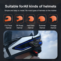 Casque de moto Y5X avec interphone de groupe, communication audio 4 voies, écouteurs Bluetooth, intercom, mixage audio pour la conduite