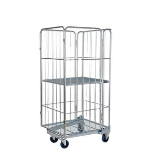 Commerciële opslag, draagbaar, logistiek, verstelbare middenverdeler, <span class=keywords><strong>2</strong></span>-zijdig, wielen met laag geluidsniveau, een basisrolkooi - Product Image 4