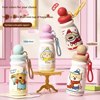 Bouteille isotherme portable en acier inoxydable 316L à double paroi pour étudiants, motif dessin animé mignon, tendance