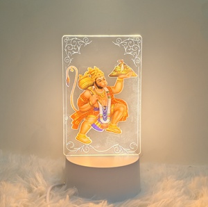 2025 Sản phẩm mới ABS Chất liệu đèn bàn trang trí nội thất Hindu thần vishnu Shiva Brahma lakshmi Ấn Độ mới lạ Plug-in cung cấp điện - Product Image 3