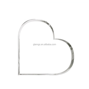 Kích thước tùy chỉnh nhựa Logo khối <span class=keywords><strong>Acrylic</strong></span> UV in <span class=keywords><strong>Acrylic</strong></span> hình trái tim khối - Product Image 1