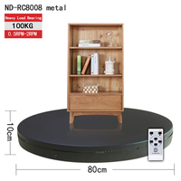 Platine Tournante Électrique BKL 80cm 360 Degrés, Présentoir Rotatif pour Produits, Plateforme de Scan Corporel 3D, Grand Plateau Tournant