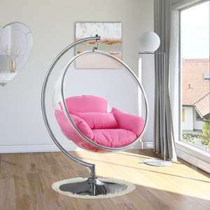 Silla columpio con soporte para sala <span class=keywords><strong>de</strong></span> estar, silla moderna <span class=keywords><strong>de</strong></span> alta calidad con burbujas transparentes, gran oferta - Product Image 2