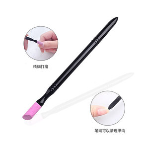 Lápiz de cuarzo de mango largo para empujar cutículas, herramienta para eliminar gel, grabar y pulir uñas, herramienta de manicura para eliminar piel muerta - Product Image 2