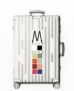 Valise de voyage classique de créateur, silencieuse, en aluminium, grande capacité, style vintage, avec serrure TSA006, modèle Rimo - Product Image 1
