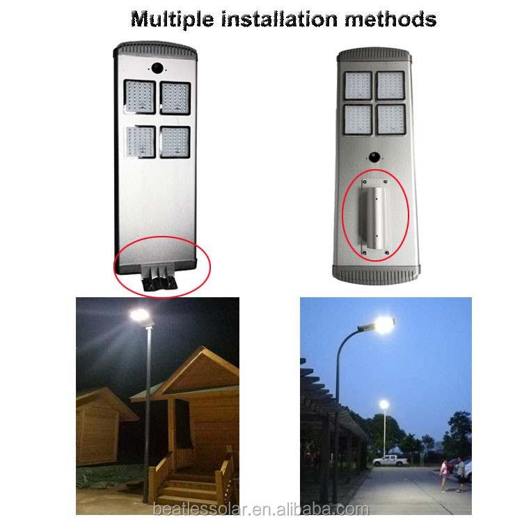 Solar integrado lámpara del Panel todo en uno Solar Led Luz de calle con Sensor de movimiento, todo en una luz