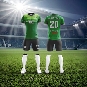 Kaus latihan profesional pria, baju seragam latihan sepak bola lengan pendek kustom - Product Image 3