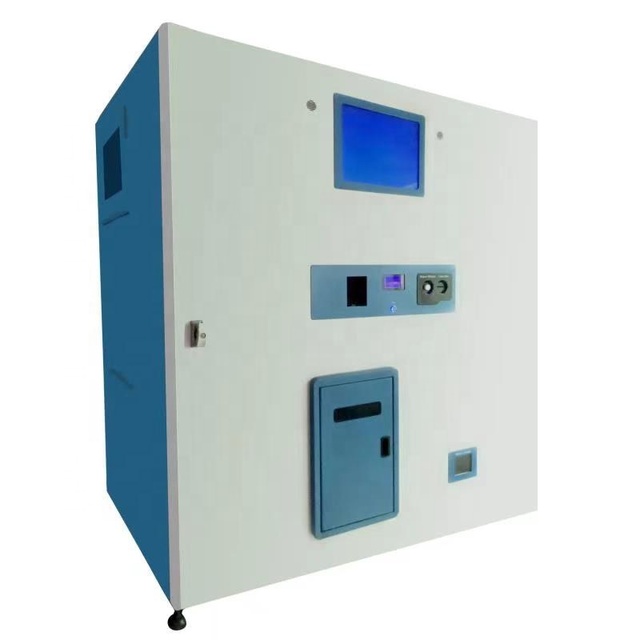 Ice Cube Vending Machine With Coin and Bill Acceptor Bank Card Reader Sell 2.5kg 5kg Package Ice Cube in Bag 900kg /1800kg/24H