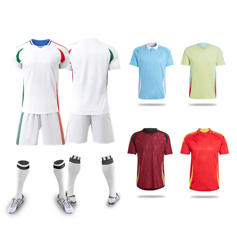Maglia da calcio euro 2024 OEM & ODM il tuo design abbigliamento da calcio maglia set da calcio uniforme magliette da calcio