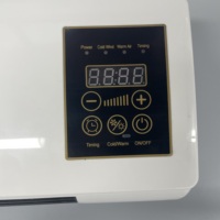 Ventilateur mobile à double usage, hautement efficace, à grands angles, petit ventilateur, chauffage d'appoint, mural, électrique, 1800W, climatiseur 2 en 1