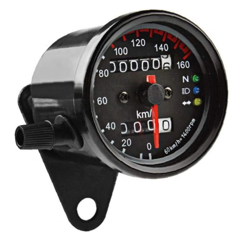 Universal Motorcycle Digital Bunter LCD-Kilometer zähler Integrierter Tachometer Geschwindigkeit anzeige Zahnrad anzeige mit Geschwindigkeit sensor