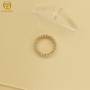 Premium IGI Certified Emerald Cut Lab Grown Diamond <b>Ring</b> 18K Gold D Color VVS1 Clarity Luxury Wedding Jewelry For Gift - Product Image 1