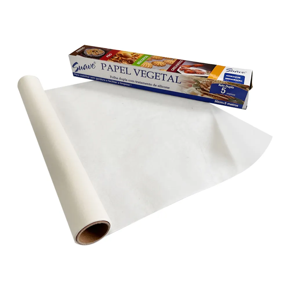 Vendita calda cibo carta in silicone rotolo di carta da forno rivestito cibo imballaggio rotolo di carta