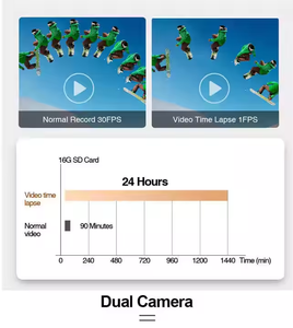 1080P kép phía sau xem gương máy ảnh hiệu quả xung quanh giám sát xe máy ảnh thuận tiện vòng lặp ghi âm Dash máy ảnh - Product Image 4