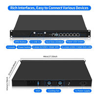 CWWK 1U B660 Firewall Rackmount 19\" con I3-12100/i5-13400/i7-14700, 6 LAN I226V SFP+ 10Gbe, 2x DDR4, Router Appliance OPNsense