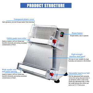 Điện Bánh Mì Bánh <span class=keywords><strong>Pizza</strong></span> bột làm máy con lăn Báo Chí bánh <span class=keywords><strong>pizza</strong></span> máy thực phẩm bánh Báo Chí sheeter bột Máy ép - Product Image 2