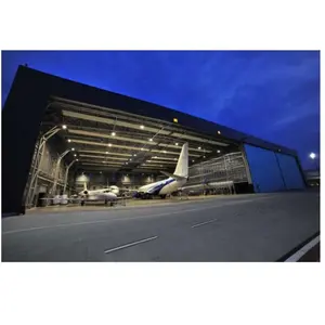 Beste Prijs Prefab Metalen Space Frame Ruimtelijke Structuur Vliegtuig Hangar Vliegtuig Onderhoud Werkplaats