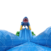 Glissière d'eau gonflable commerciale de requin pour le château gonflable de Waterslide d'adultes pour la piscine en vente