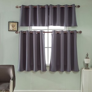 <span class=keywords><strong>Cortinas</strong></span> opacas de aislamiento térmico más vendidas, <span class=keywords><strong>cortinas</strong></span> de cocina de Color sólido para ventanas y puertas de habitaciones de <span class=keywords><strong>casa</strong></span>, Color negro - Product Image 5