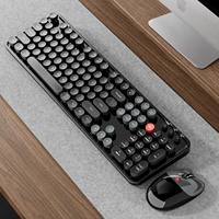 MOFii MK002 AI Eş Zamanlı Çeviri BT 2.4G Çift Modlu Şarj Edilebilir Ergonomik Ofis Yazma Kablosuz Klavye Mouse Seti