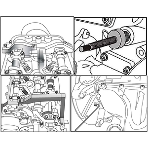 Mini Cooper N13 N18 R55 <span class=keywords><strong>moteur</strong></span> spécial <span class=keywords><strong>volant</strong></span> arbre à cames alignement synchronisation verrouillage ensemble d'outils Kit matériel en acier - Product Image 5