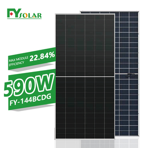 แผงโซลาร์เซลล์ประสิทธิภาพสูง 580w 590w 600w แบบสองหน้า ผู้ผลิตโมดูลพลังงานแสงอาทิตย์ Bc Solar รุ่น FY-BC-590W - Product Image 2