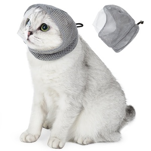 Accessoires pour chats : Masque respirant anti-morsures et anti-griffures, chapeau réglable pour chat, couvre-tête confortable pour chats - Product Image 1