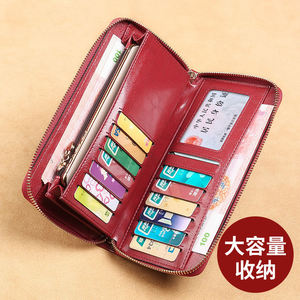AndoBag Long Wallets for Women Soft Genuine Cow <b>Leather</b> Coin Purse Fashion Large Capacity Zipper Wallet Clutch <b>Phone</b> <b>Bag</b> - Product Image 3